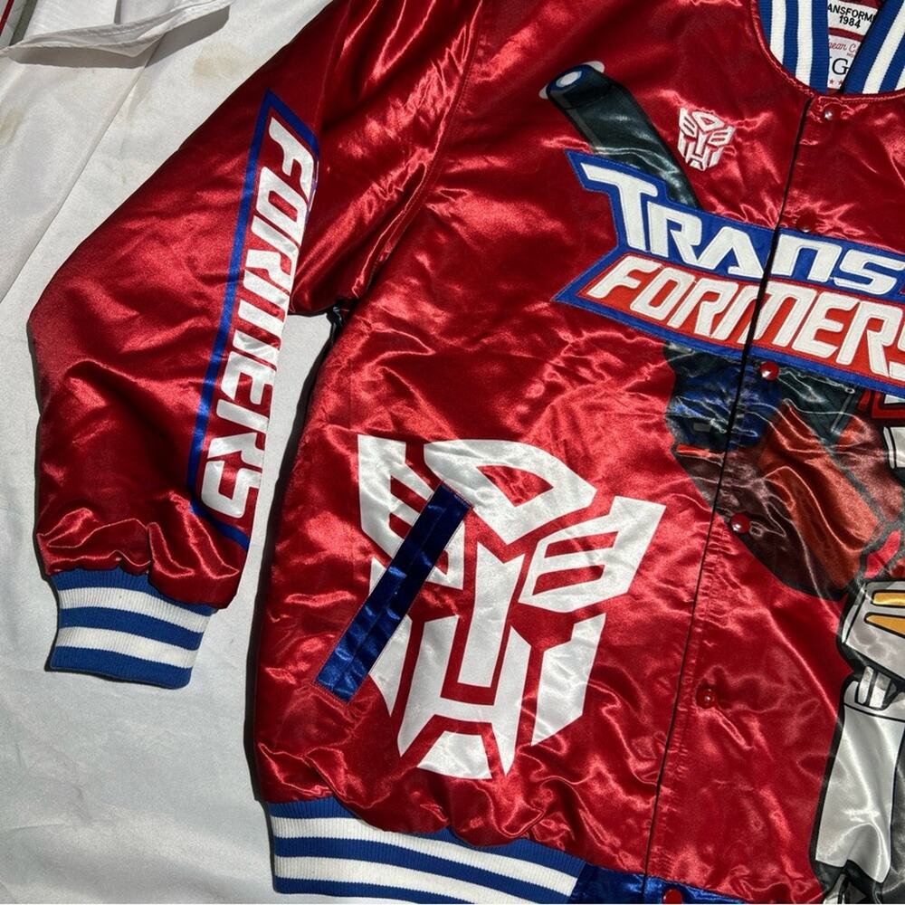 Rare Transformers Satin Bomber Jacket Headgear Classics Size 5XL Brand‎ New - Picture 3 of 8